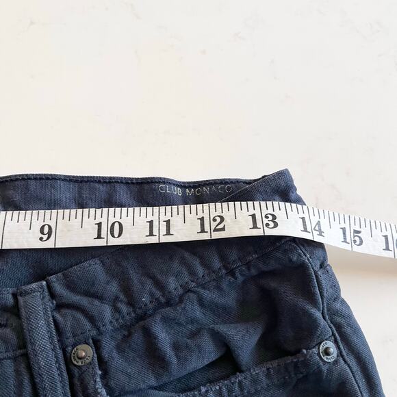 Club Monaco Mens Dark Blue Wash Slim Fit Denim Pants 28x30 - Picture 5 of 7